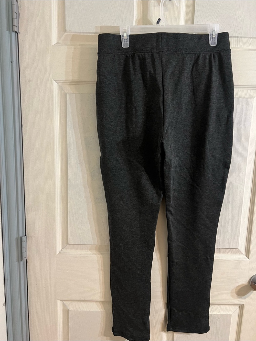 NWOT Women’s Sz Large Yoga Pants Dark Charcoal Ponte Jogger Pants
